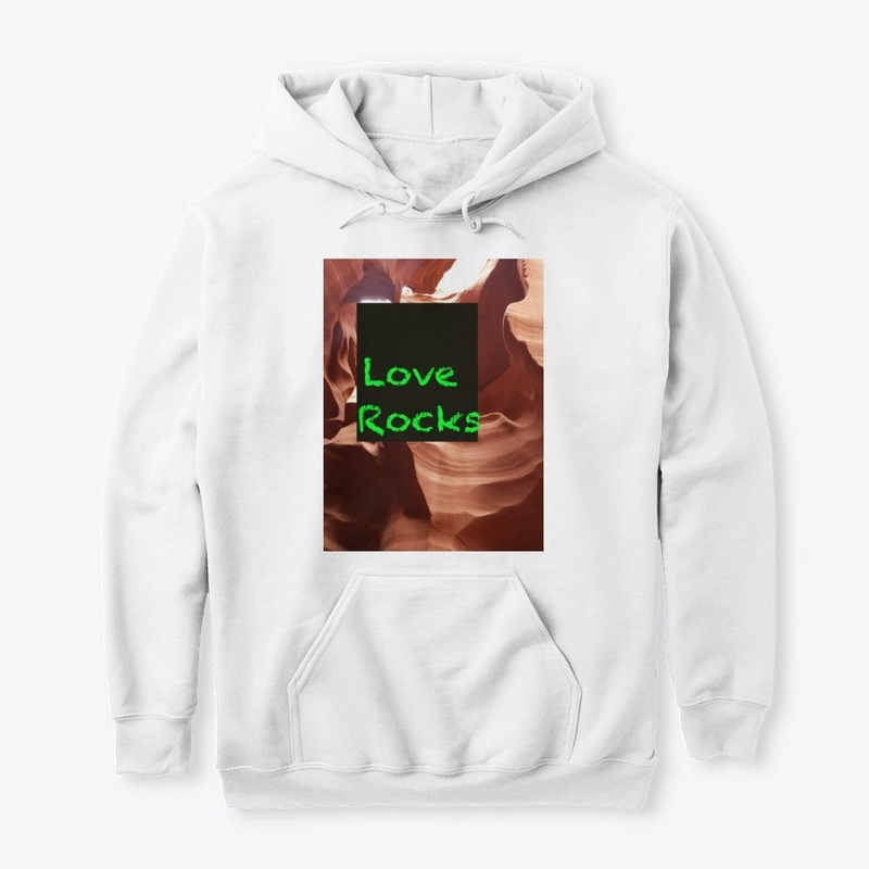 Love Rocks Funny Neon Green Nature Pic