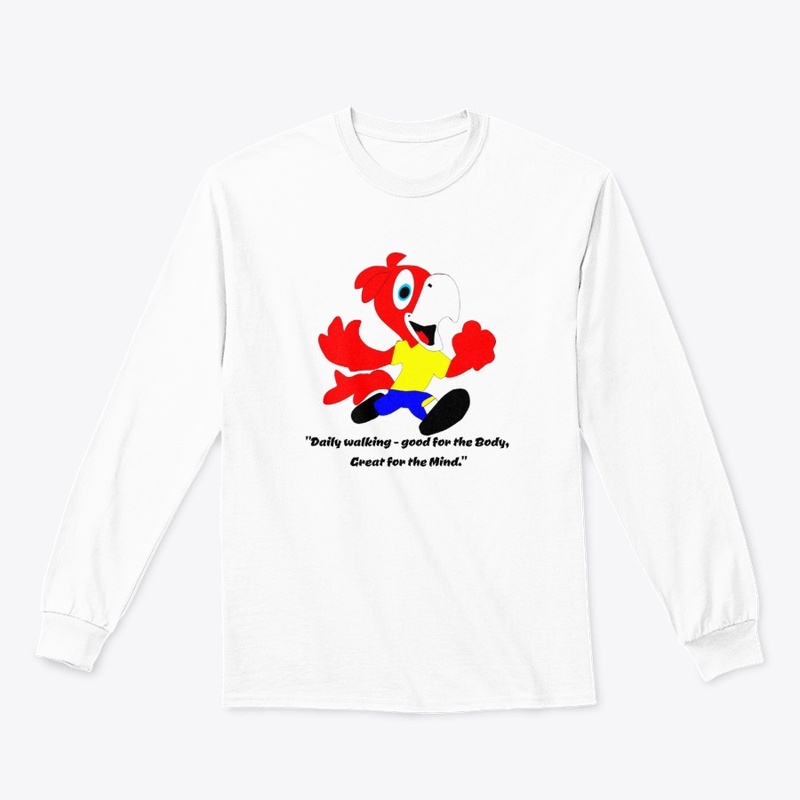 "Happy Parrot Mascot in Motion"