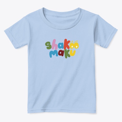 Shakoo Maku Logo Eng. Light Blue Kaos Front