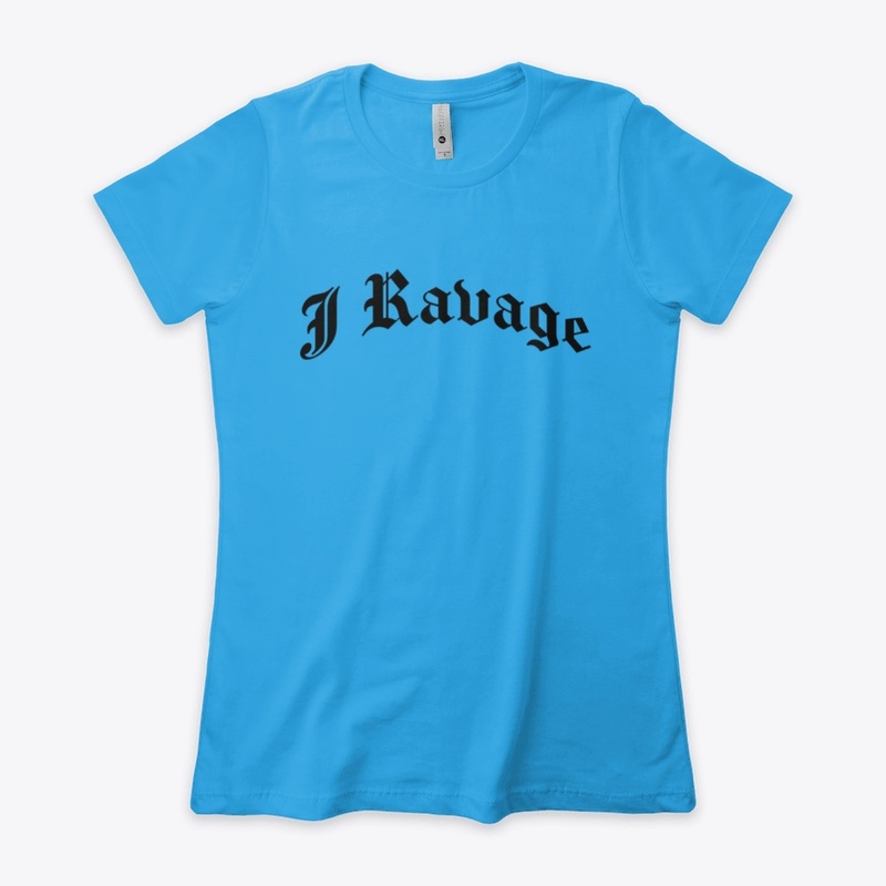 J Ravage Name Text Black