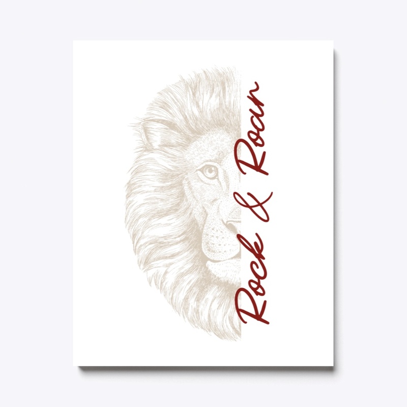 Leo Rock and Roar Canvas Print