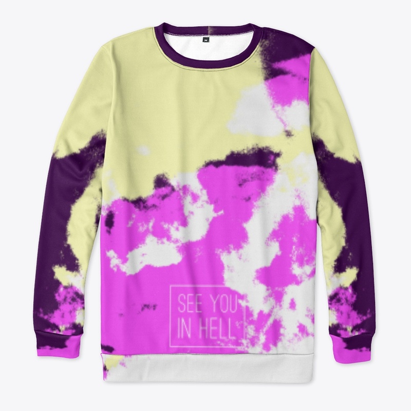 See You In Hell - Batik Tie-Dye Art