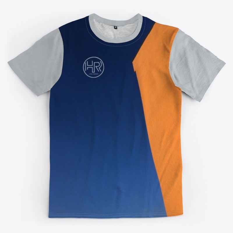 Orange and Blue Fade Tee