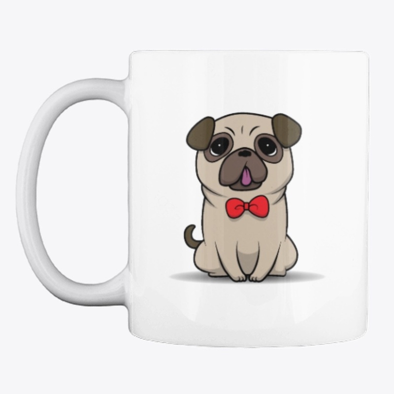 Cute Cartoon Pug