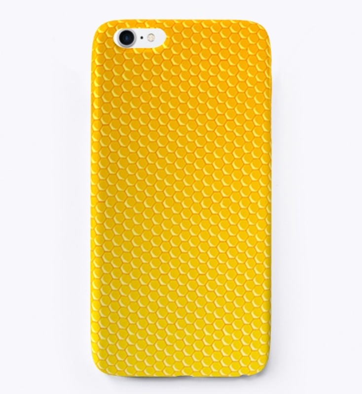 Bee Honeycomb Yellow Pattern Design