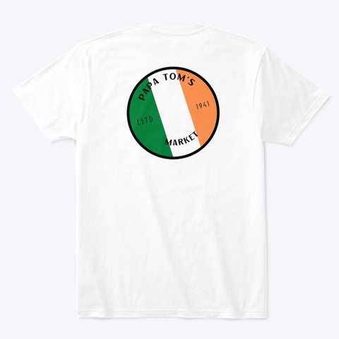 Papa Tom's Market Logo Tee White T-Shirt Back