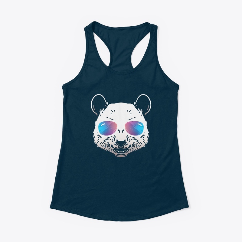 Cute Panda in Sunglasses (Colored+sg04)
