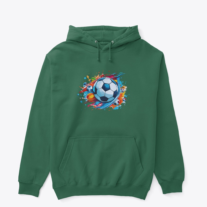 Modern Colorful Soccer Club T-Shirt
