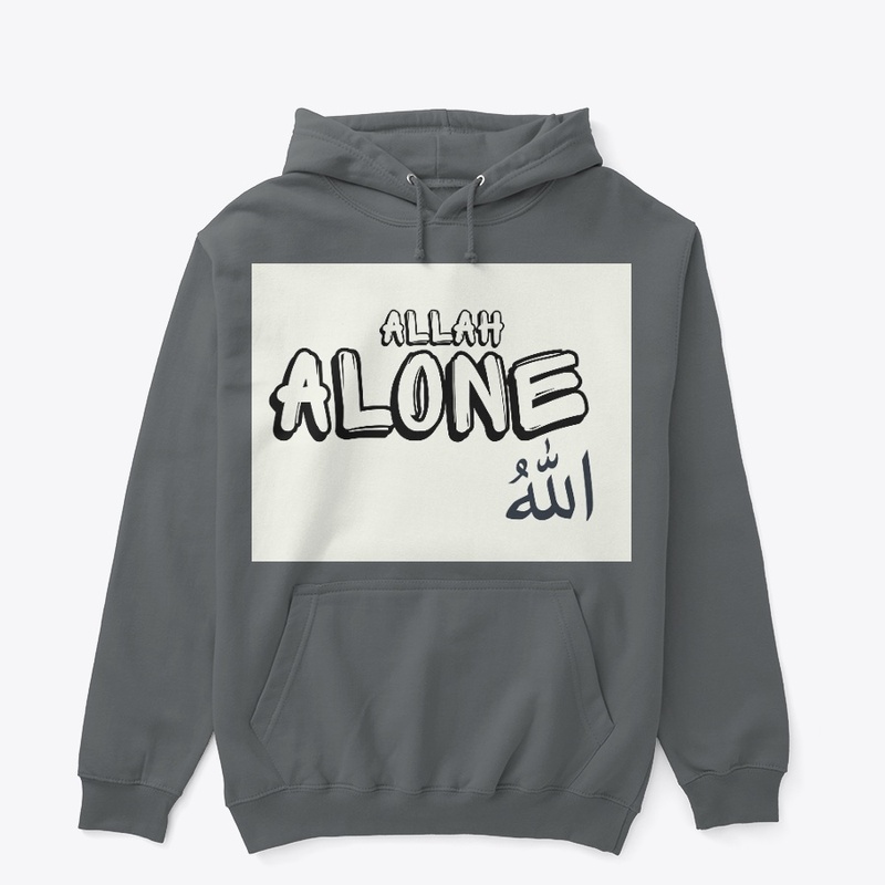 ALLAH ALONE T-SHIRT,ISLAMIC INSPIRATION.