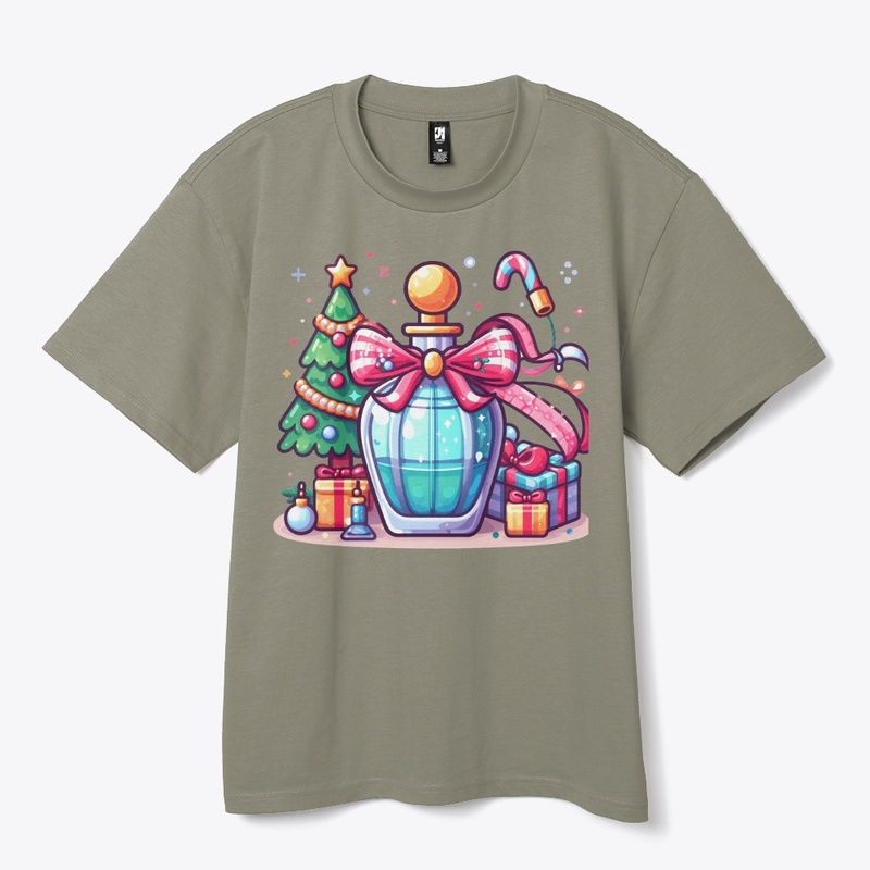 Christmas Holiday Perfume Bottle Tee