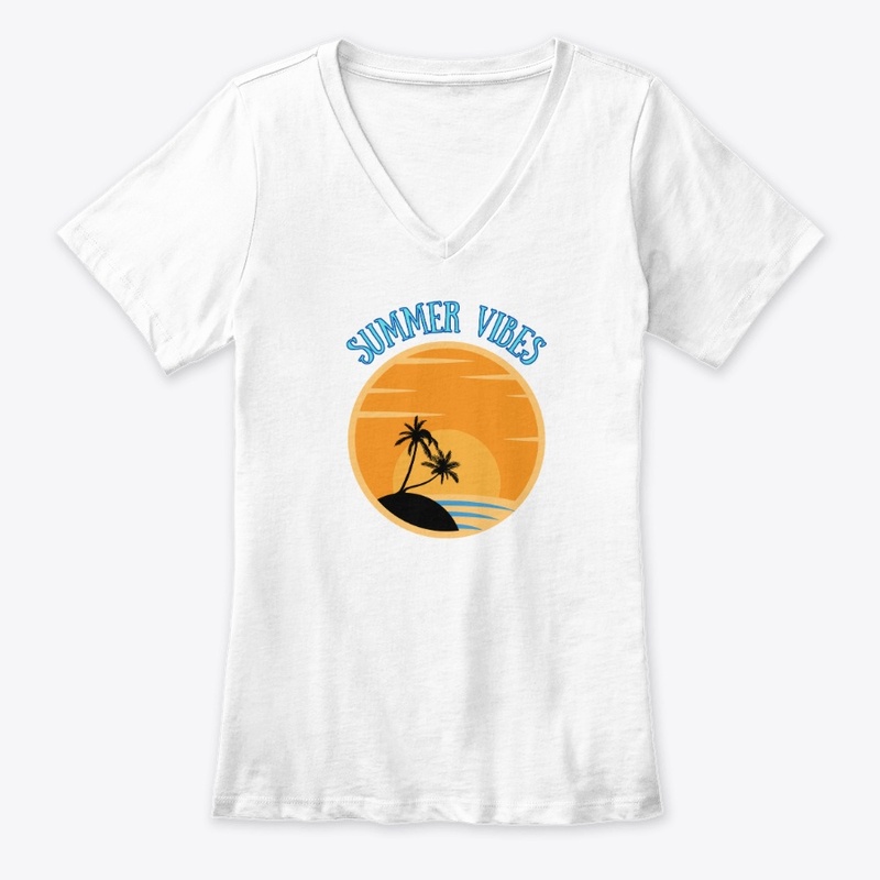 summer vibes v neck 