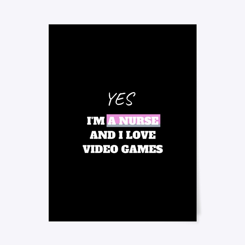 nurse love playing video games T-shirt