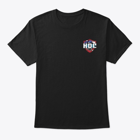 Hdc  Black T-Shirt Front