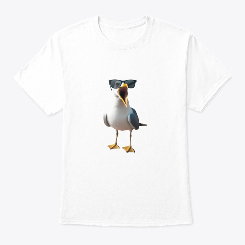 Seagull with sunglasses - Scream edition