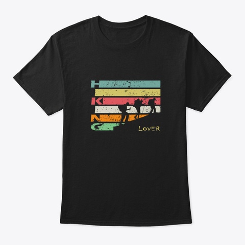 Hiking Lovers Hjhlh Black T-Shirt Front