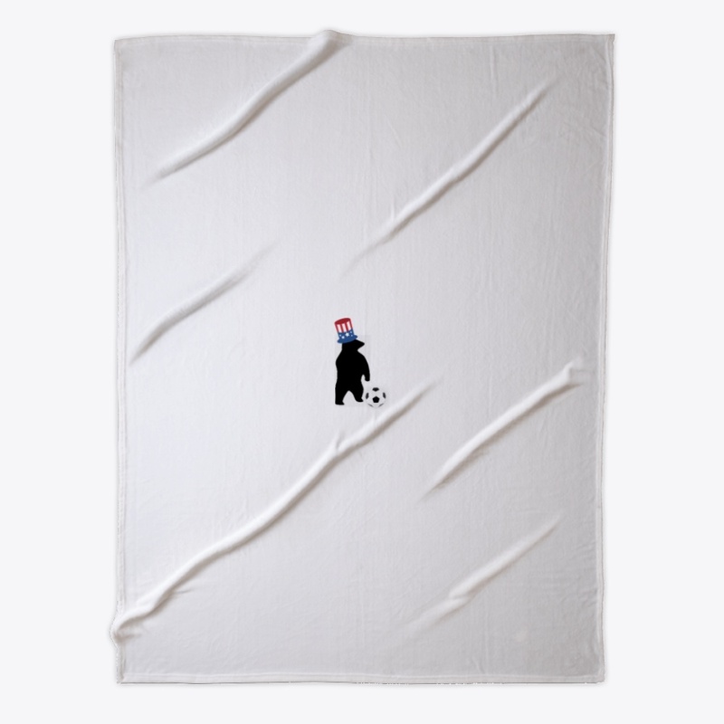  American flag football Tee w/ bear