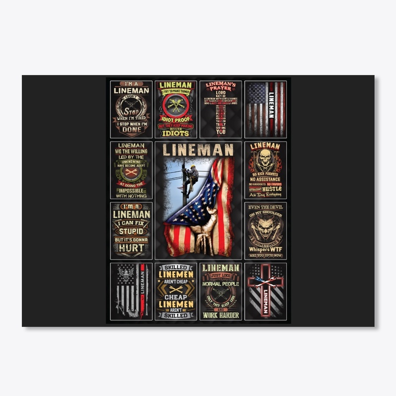 Awesome Lineman Collage Product