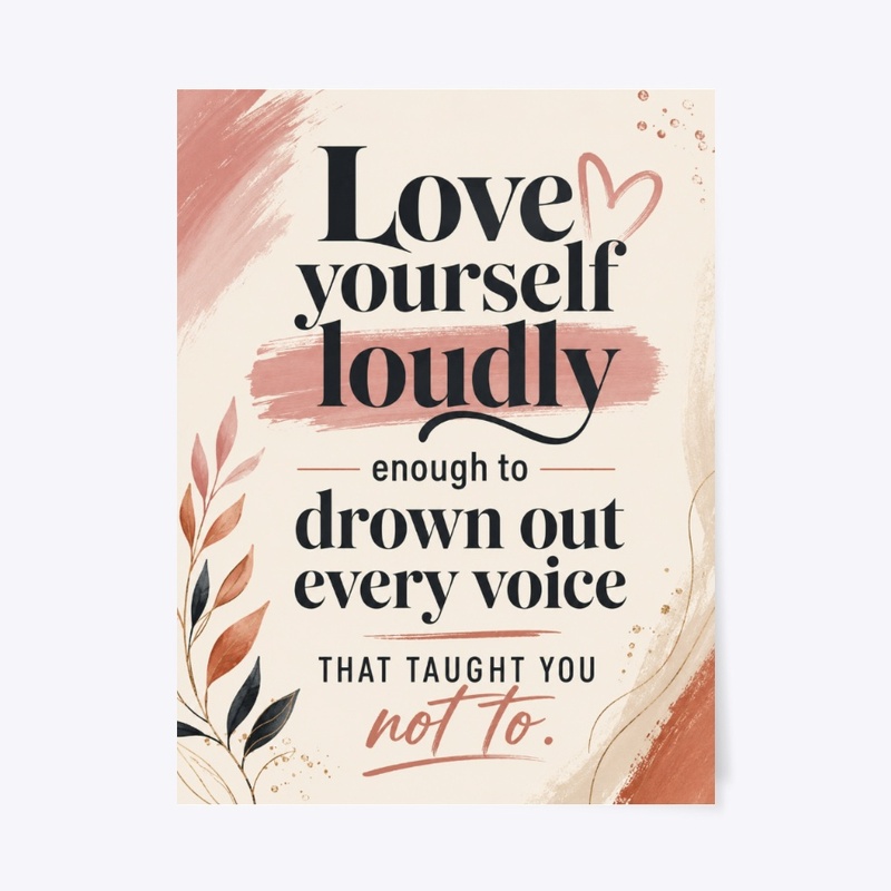 Love Yourself Loudly Print