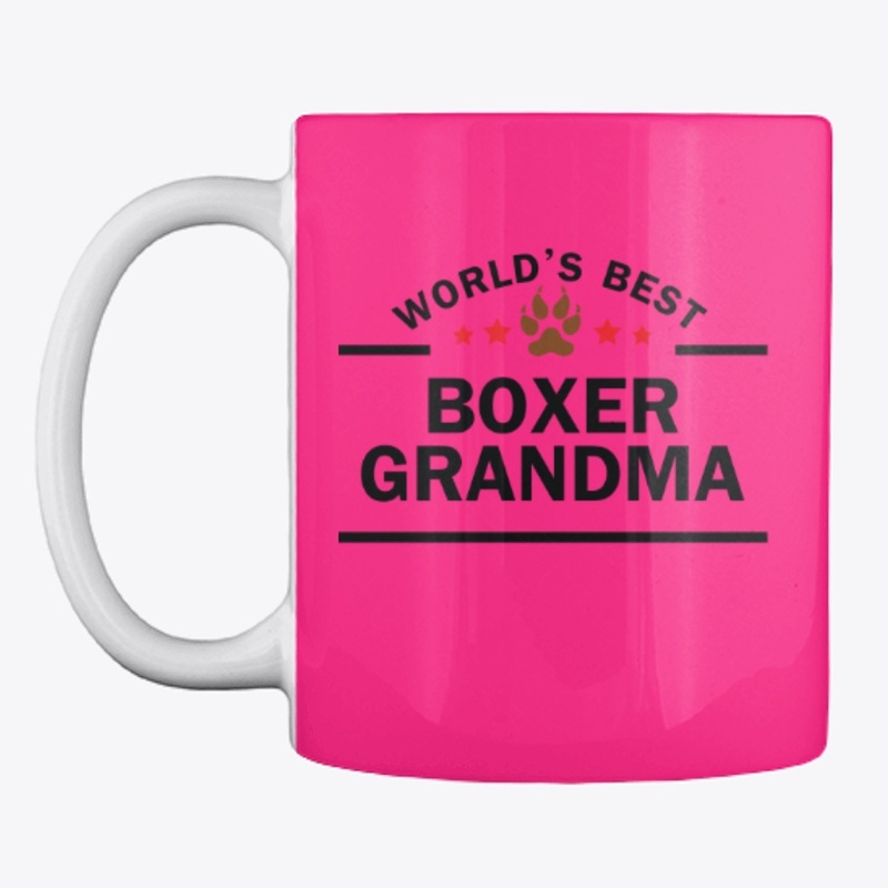 Boxer Grandma Mug and Apparel