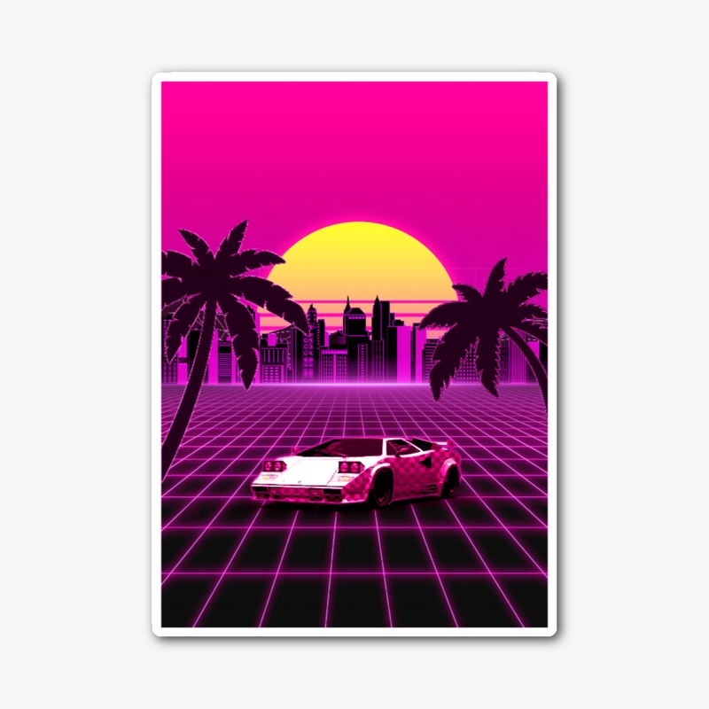 Retro sunset