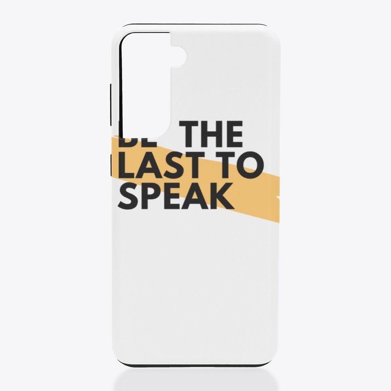 last to speak 