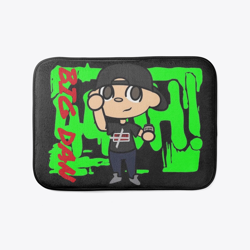 Big Dan "Cartoon Fan" Bath Mat