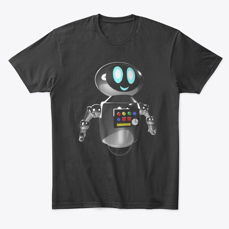 Cute Robot with button