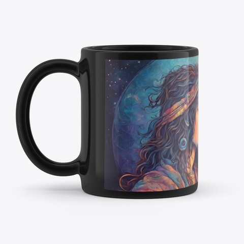 Soulmate Twin Flames Couple Black T-Shirt Front