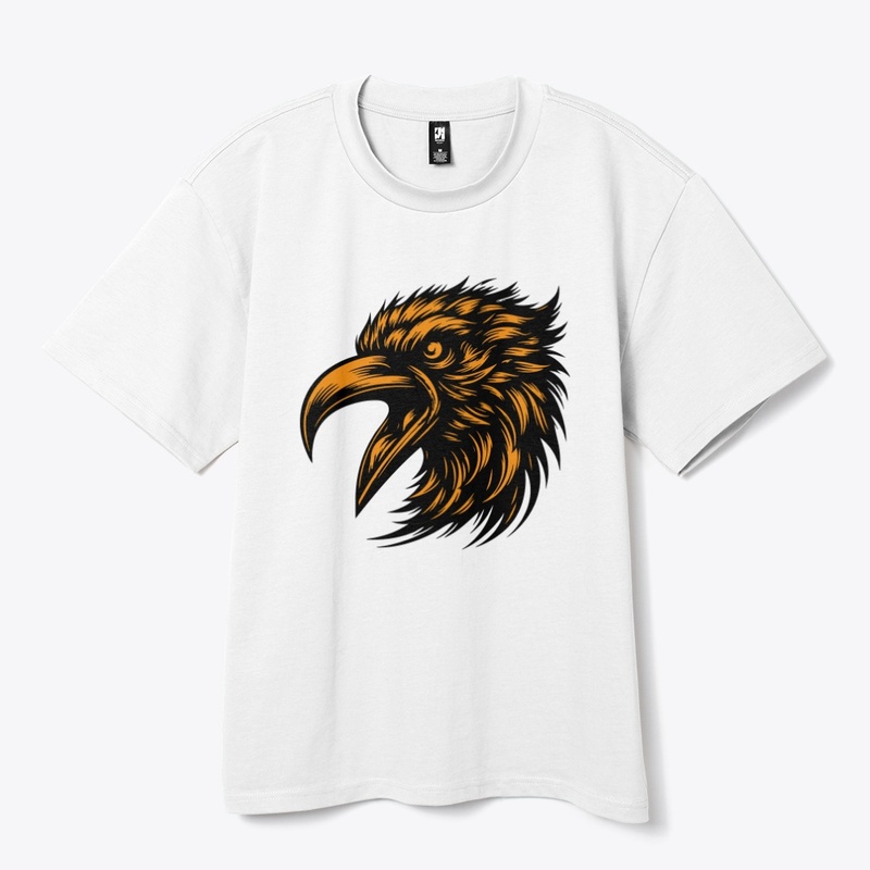 Striking Angry Crow Graphic