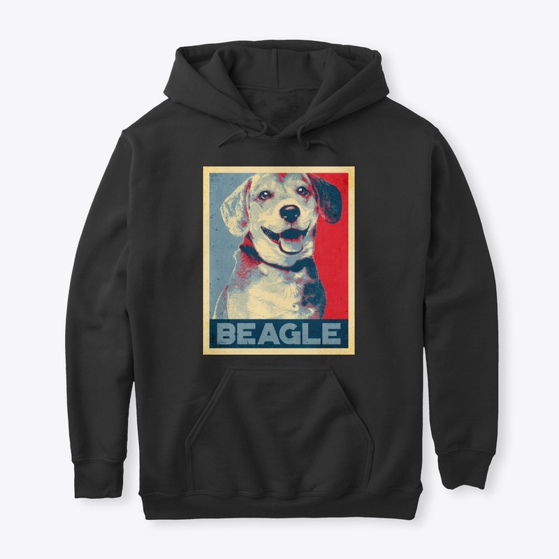 Cool Beagle Propaganda Poster Style