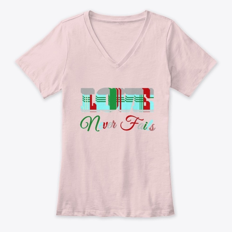 Love Never Fails PLAID Tees