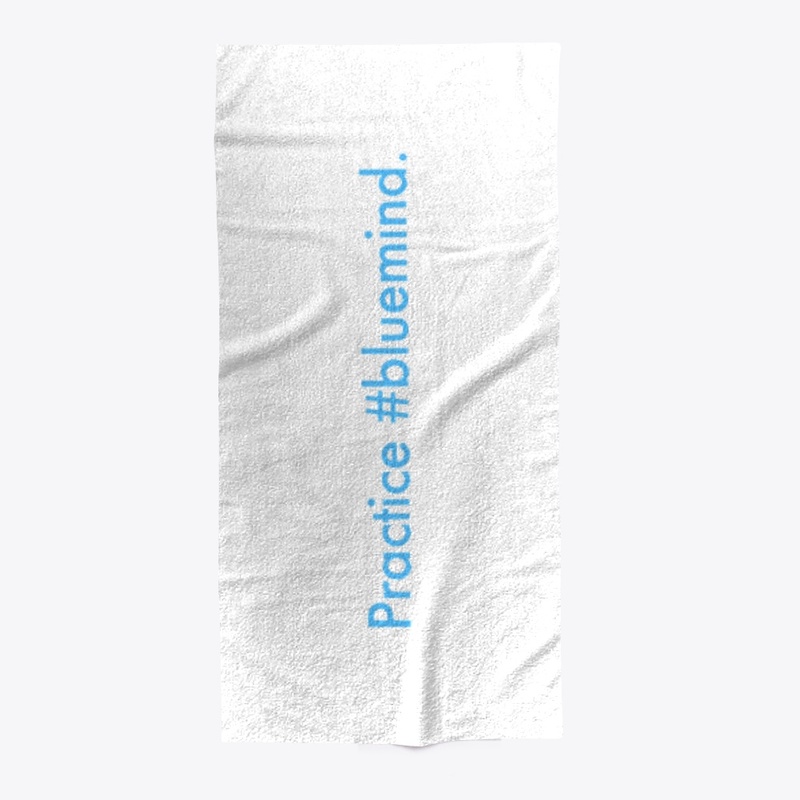Practice #bluemind beach towel.