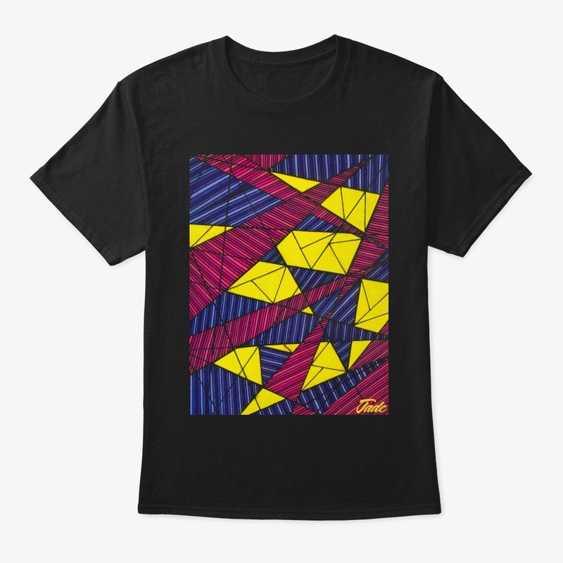 Pink and Yellow Abstract Classic Tee