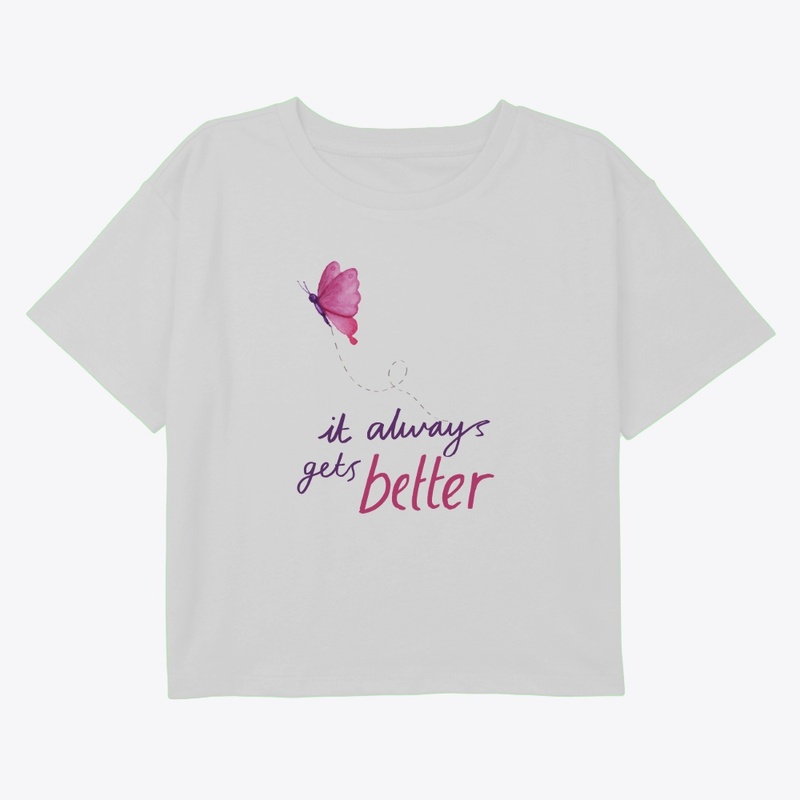 Pink Butterfly Motivational Art