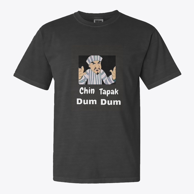 Chin Tapak Dum Dum Black T-Shirt 