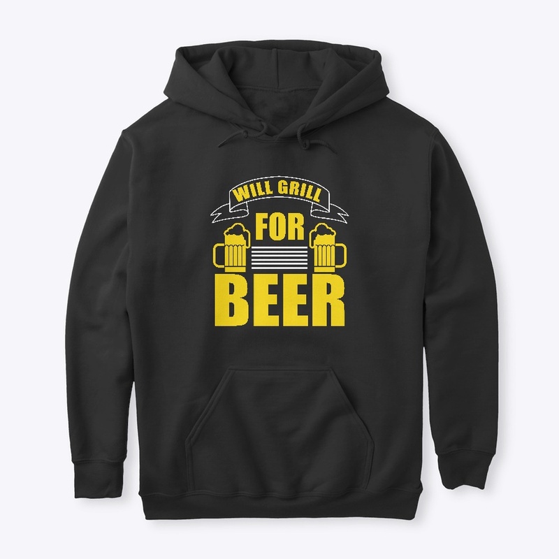 Will Grill for Beer BBQ & Beer Shirt