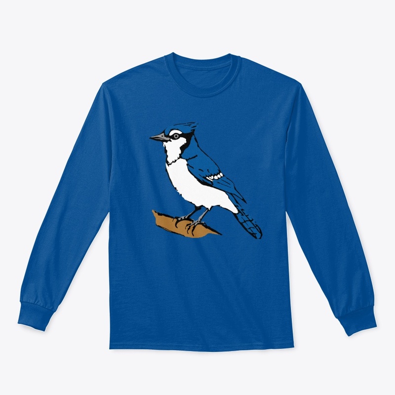 Blue Jay bird on a branch 