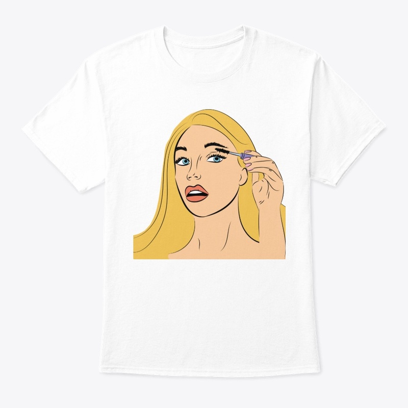 Blonde hair girl pop art