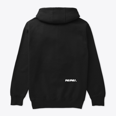 Ramen Noodles   Premium Hoodie (Dark) Black T-Shirt Back