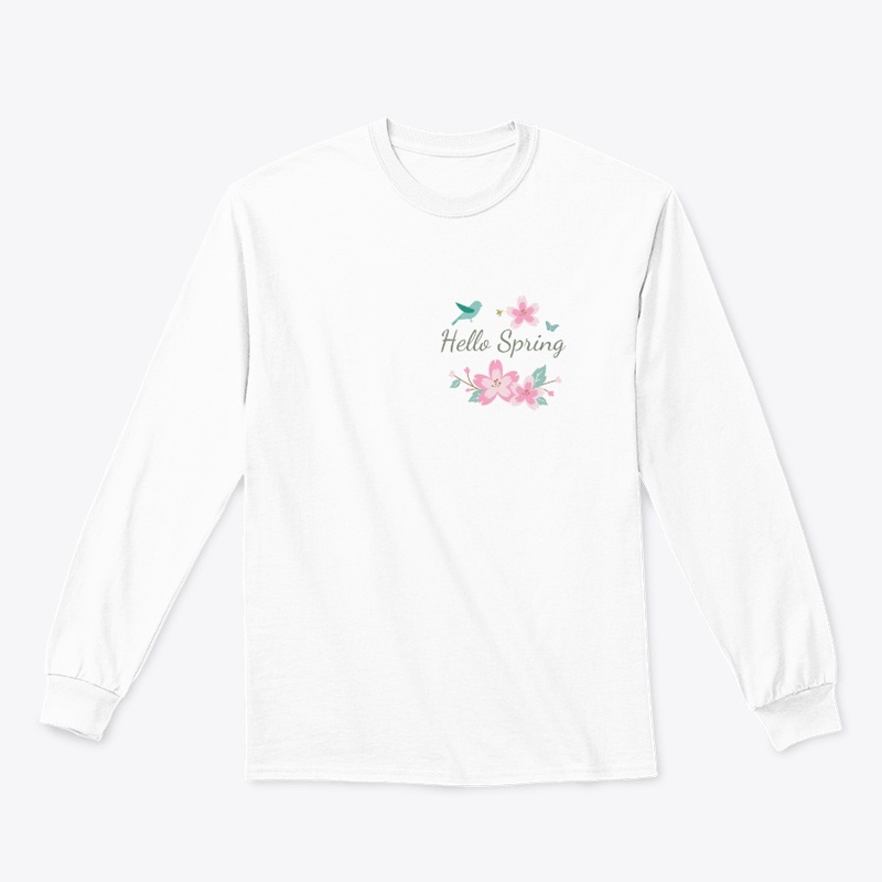 Spring Flowers, Bird, Butterfly & Bee