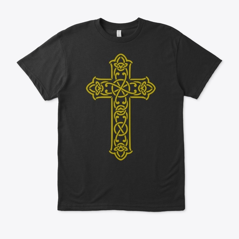 Golden Celtic Cross