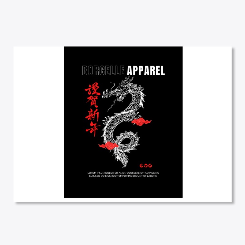dragon printed t_shirt