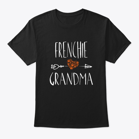 Husky Grandma T Shirt Womens Funny Dog L Black T-Shirt Front