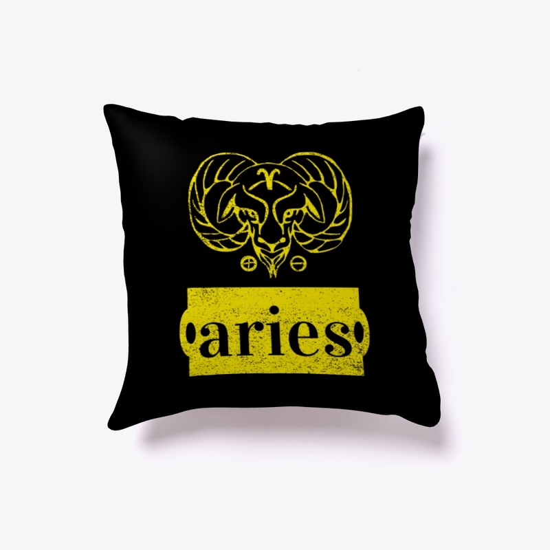 Aries zodiac sign in Yellow