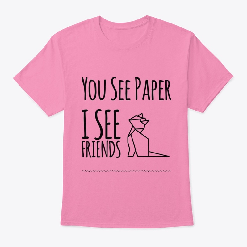  Paper? I see Friends Origami T-Shirt