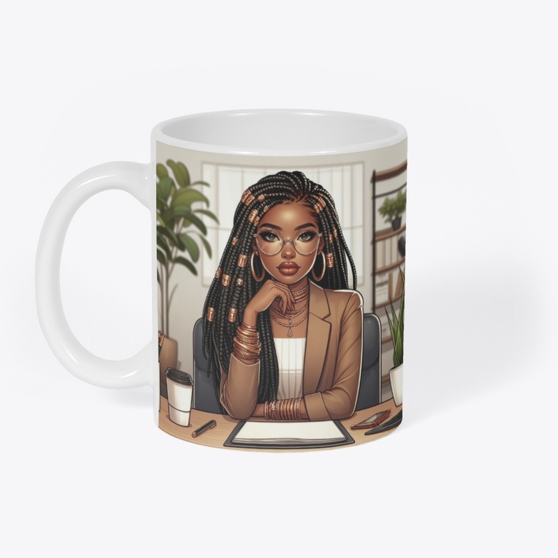 Melanin Magic Ceramic Mug, (11oz)