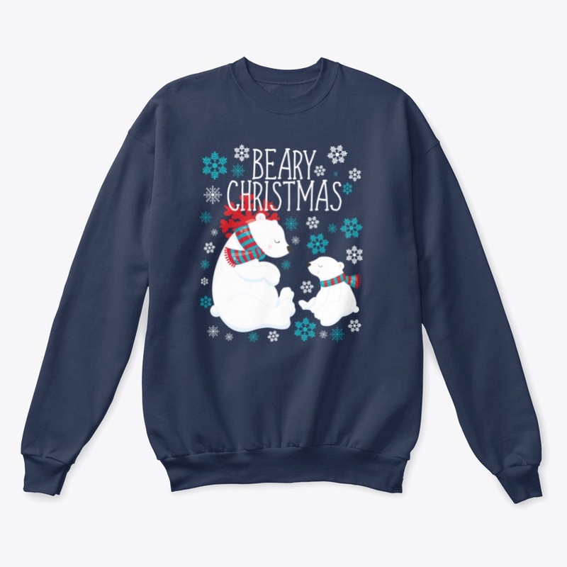Beary Christmas Polar Bear Snow Flakes