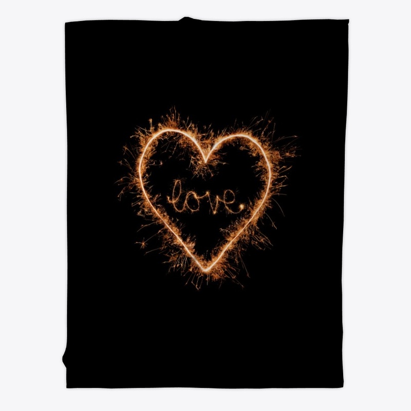 Women's Sparkler Heart Love Inspiration 