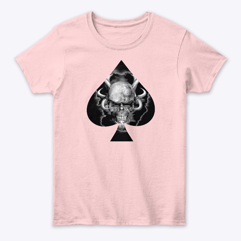 Spade Skull Design Tshirt