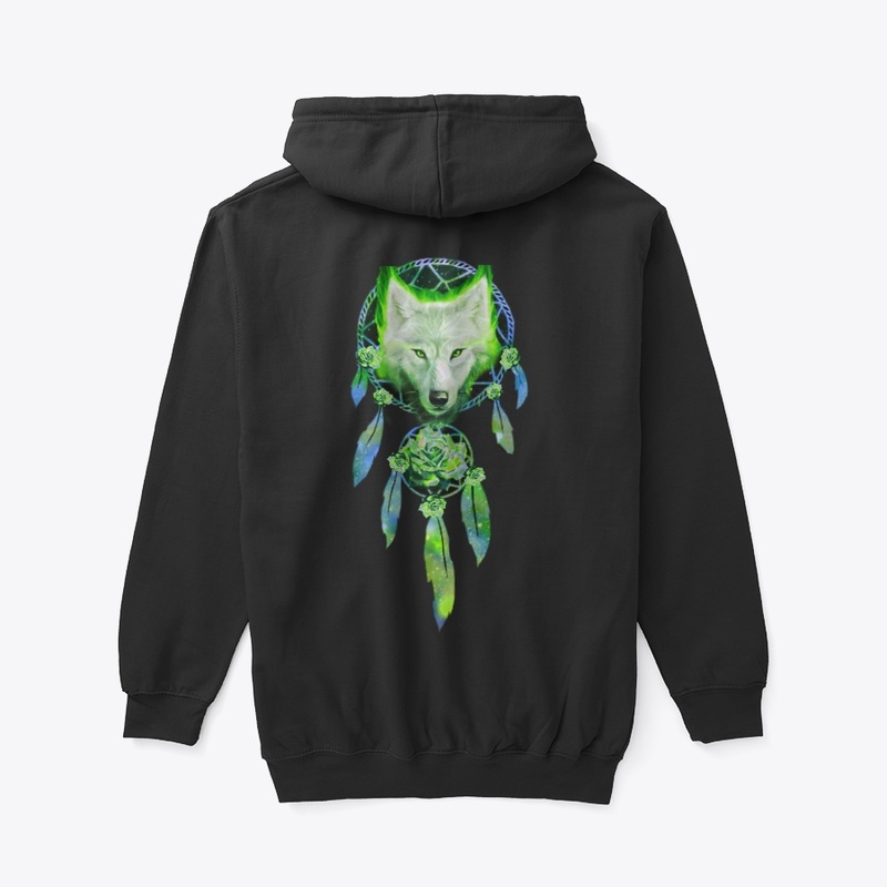 Dreamcatcher Wolf  green